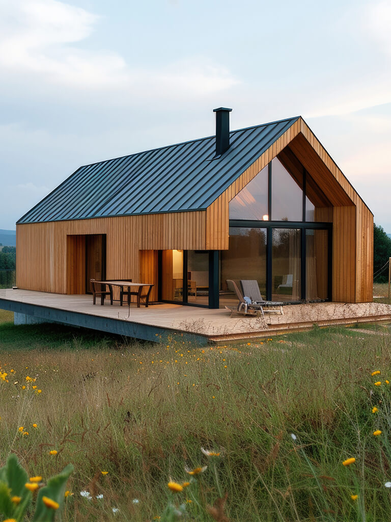 wooden house